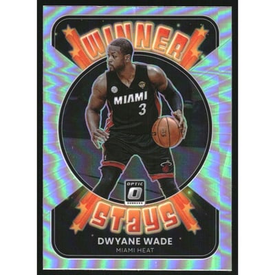 2021-22 Donruss Optic Winner Stays Holo #10 Dwyane Wade