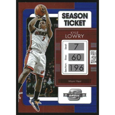 2021-22 Panini Contenders Optic Blue #64 Kyle Lowry