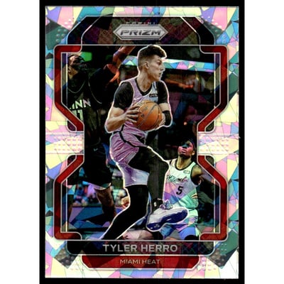 2021-22 Panini Prizm Prizms Ice #227 Tyler Herro