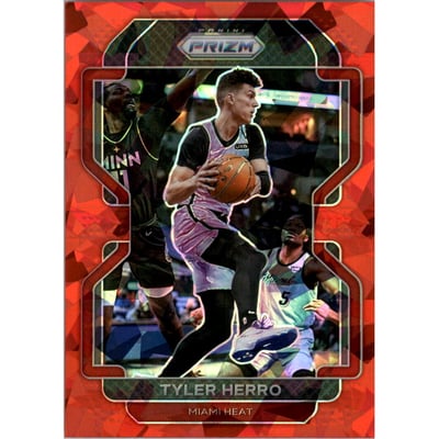2021-22 Panini Prizm Prizms Red Ice #227 Tyler Herro