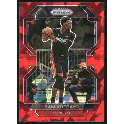 2021-22 Panini Prizm Prizms Red Ice #228 Bam Adebayo