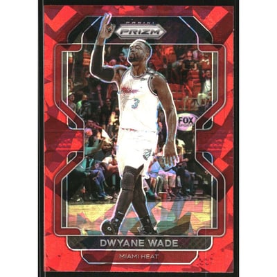 2021-22 Panini Prizm Prizms Red Ice #269 Dwyane Wade