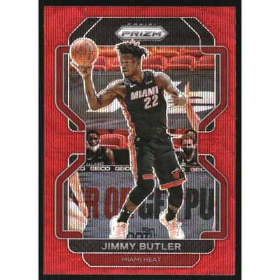 2021-22 Panini Prizm Prizms Ruby Wave #236 Jimmy Butler