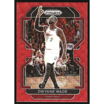 2021-22 Panini Prizm Prizms Ruby Wave #269 Dwyane Wade