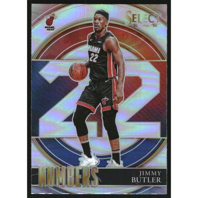 2021-22 Select Numbers Prizms Silver #16 Jimmy Butler