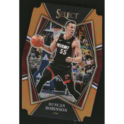 2021-22 Select Prizms Orange Die Cut #188 Duncan Robinson