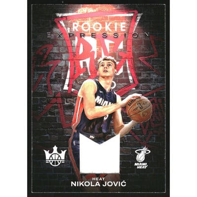 2022-23 Court Kings Rookie Expression Memorabilia #39 Nikola Jovic