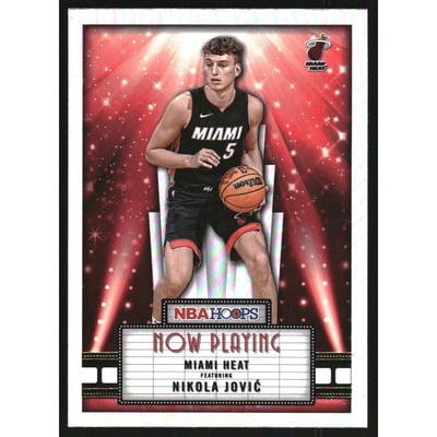 2022-23 Hoops Now Playing Holo #24 Nikola Jovic