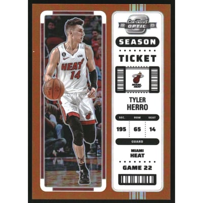 2022-23 Panini Contenders Optic Orange #29 Tyler Herro