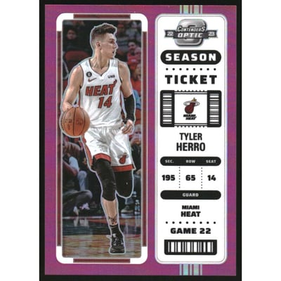 2022-23 Panini Contenders Optic Pink #29 Tyler Herro