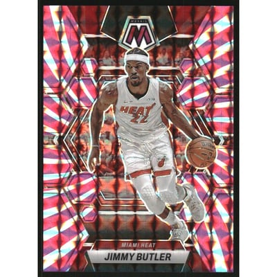 2022-23 Panini Mosaic Mosaic Pink Swirl FOTL #19 Jimmy Butler