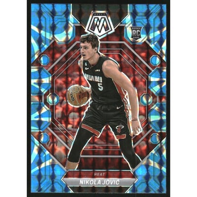 2022-23 Panini Mosaic Mosaic Reactive Blue #244 Nikola Jovic