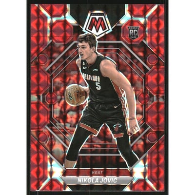 2022-23 Panini Mosaic Mosaic Red #244 Nikola Jovic