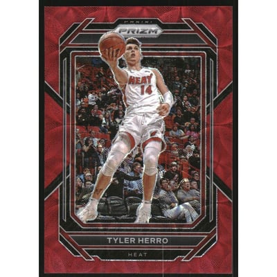 2022-23 Panini Prizm Prizms Choice Red #166 Tyler Herro