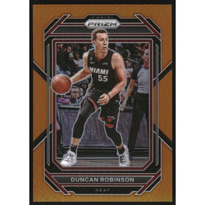 2022-23 Panini Prizm Prizms Orange #168 Duncan Robinson