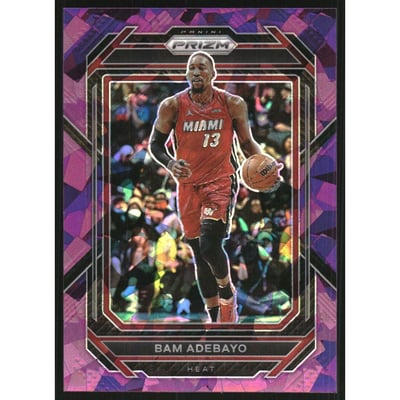 2022-23 Panini Prizm Prizms Purple Ice #155 Bam Adebayo