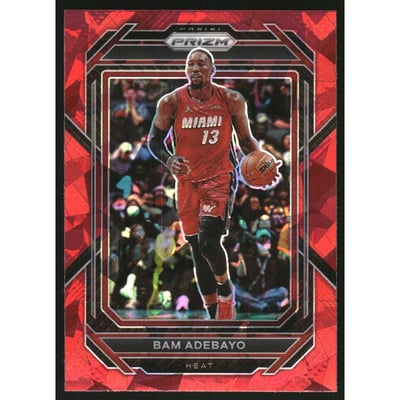 2022-23 Panini Prizm Prizms Red Ice #155 Bam Adebayo
