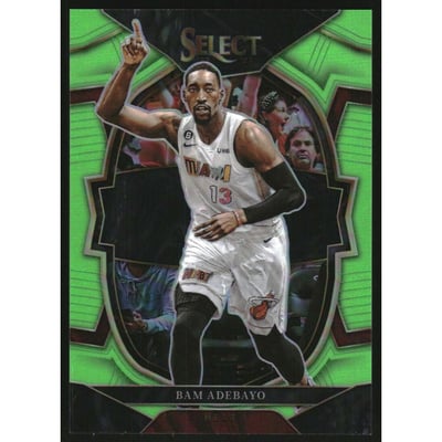 2022-23 Select Prizms Neon Green #57 Bam Adebayo