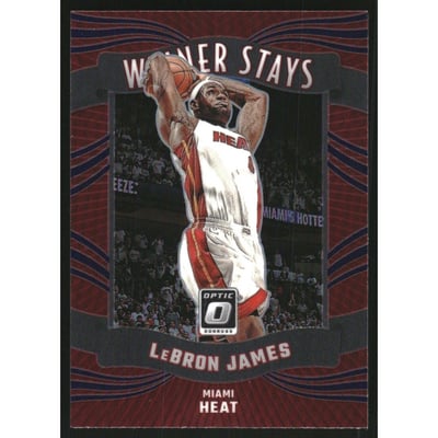 2023-24 Donruss Optic Winner Stays Purple #2 LeBron James