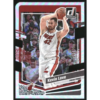 2023-24 Donruss Press Proof Silver Die-Cut #166 Kevin Love