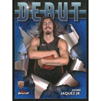 2023-24 Finest Debut Blue Refractors #D30 Jaime Jaquez Jr.