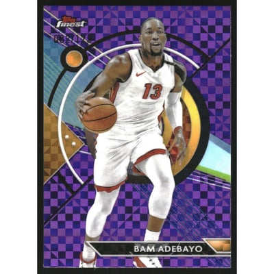 2023-24 Finest Purple Checkerboard Refractors #83 Bam Adebayo C