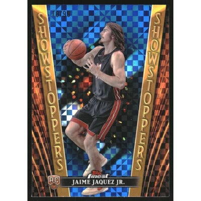 2023-24 Finest Showstoppers Blue Checkerboard Refractors #SS26 Jaime Jaquez JR.