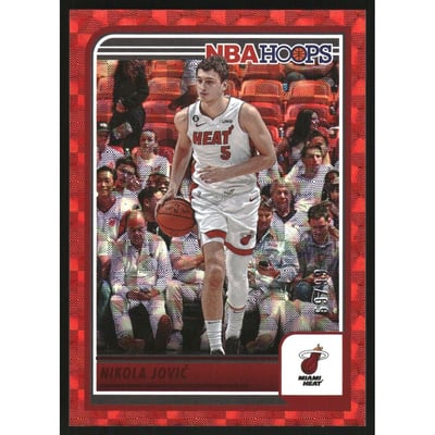 2023-24 Hoops Hyper Red #156 Nikola Jovic