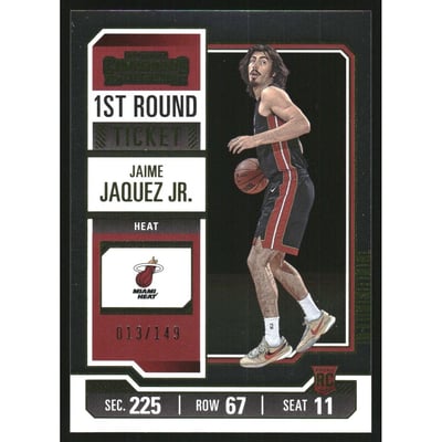 2023-24 Panini Contenders First Round Ticket #84 Jaime Jaquez Jr.