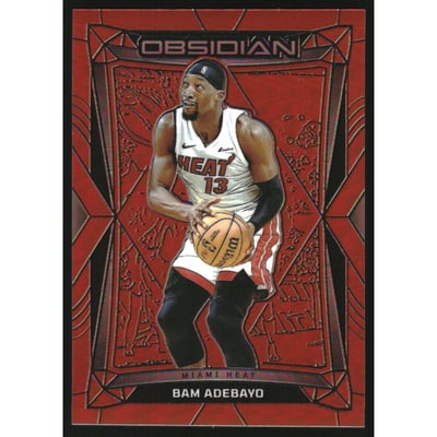 2023-24 Panini Obsidian Electric Etch Orange Flood #72 Bam Adebayo