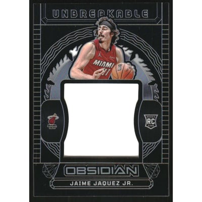 2023-24 Panini Obsidian Unbreakable Memorabilia Orange Flood #4 Vasilije Micic