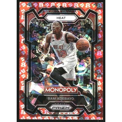 2023-24 Panini Prizm Monopoly Free Parking #47 Bam Adebayo