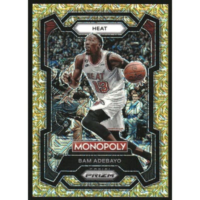 2023-24 Panini Prizm Monopoly Gold Millionaire Shimmer #47 Bam Adebayo