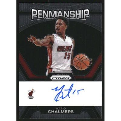 2023-24 Panini Prizm Penmanship #15 Mario Chalmers
