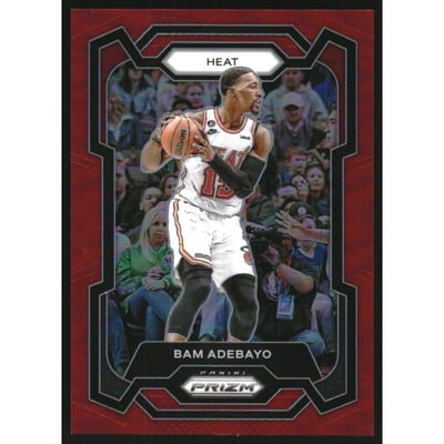 2023-24 Panini Prizm Prizms Red #66 Bam Adebayo