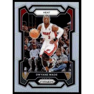 2023-24 Panini Prizm Prizms Silver #182 Dwyane Wade