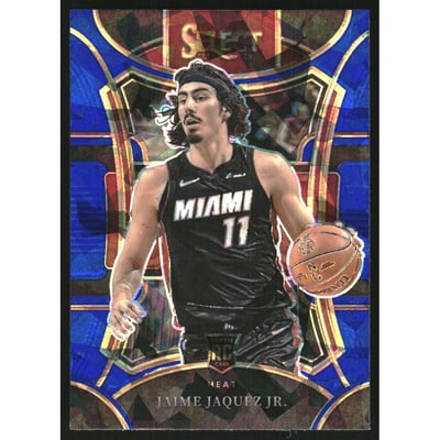 2023-24 Select Prizms Blue Cracked Ice #302 Jaime Jaquez Jr.