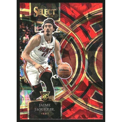 2023-24 Select Prizms Red Cracked Ice #102 Jaime Jaquez Jr.