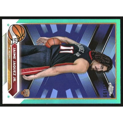 2023-24 Topps Chrome Aqua Refractors #121 Jaime Jaquez Jr.