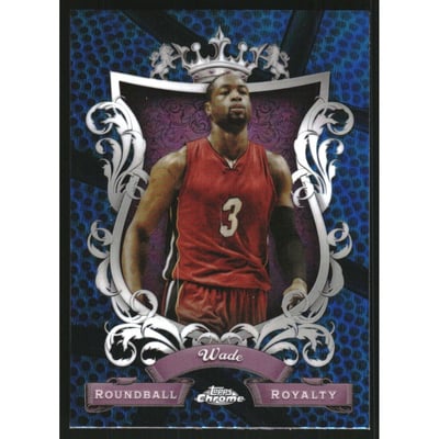 2023-24 Topps Chrome Roundball Royalty Blue Basketball Refractors #RR11 Dwyane Wade