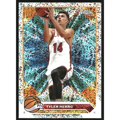 2023-24 Topps Chrome Speckle Refractors #14 Tyler Herro