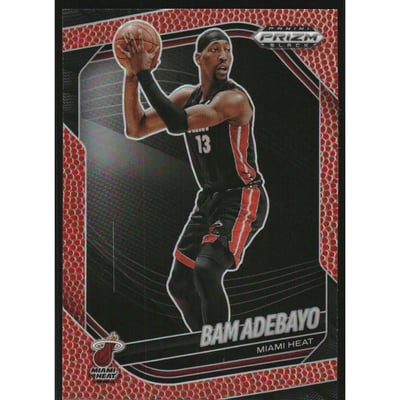 2024-25 Panini Prizm Black Prizms Basketball #50 Bam Adebayo