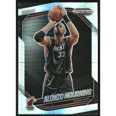 2024-25 Panini Prizm Black Prizms Hyper #284 Alonzo Mourning LGD