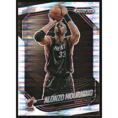 2024-25 Panini Prizm Black Prizms Pulsar #284 Alonzo Mourning LGD