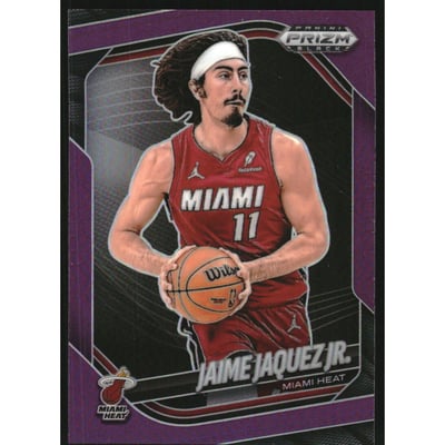 2024-25 Panini Prizm Black Prizms Purple #155 Jaime Jaquez Jr.