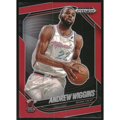 2024-25 Panini Prizm Black Prizms Red #119 Andrew Wiggins