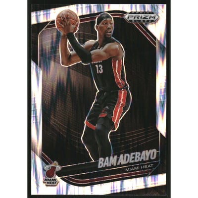 2024-25 Panini Prizm Black Prizms Skewed #50 Bam Adebayo