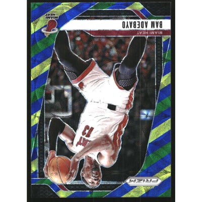 2024-25 Panini Prizm Prizms Choice Blue Yellow and Green #97 Bam Adebayo