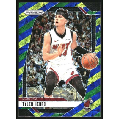 2024-25 Panini Prizm Prizms Choice Blue Yellow and Green #98 Tyler Herro