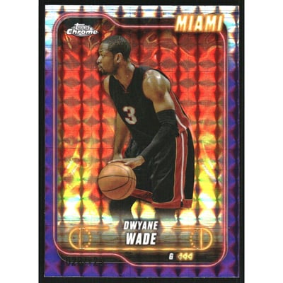 2024-25 Topps Chrome Purple Geometric Refractors #13 Dwyane Wade